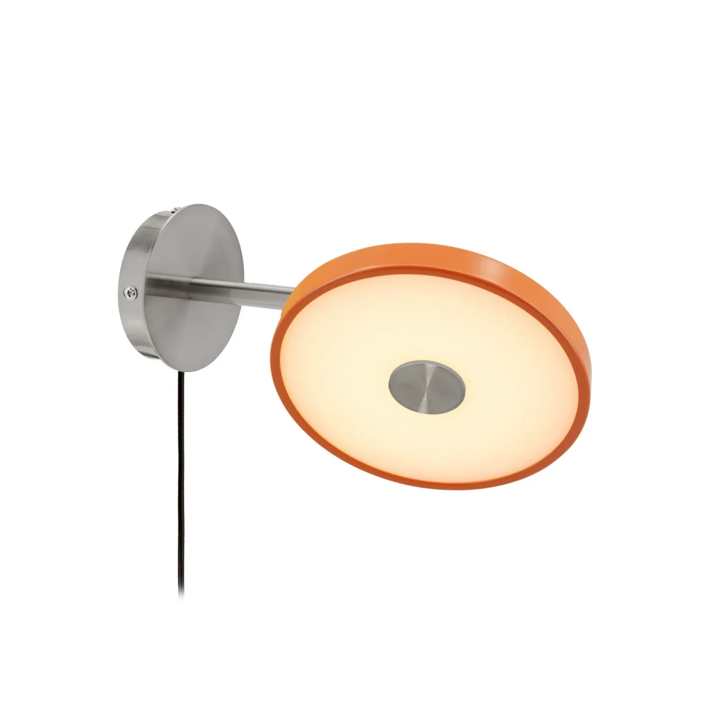 Asteria Short LED-væglampe, orange, stål, stik - UMAGE - Stue - Design - Metal - Med én lyskilde