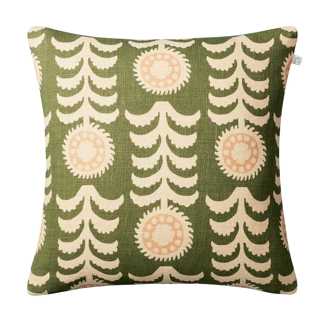 Chhatwal & Jonsson Alok Kissenbezug 50 x 50 cm Beige-green-rose