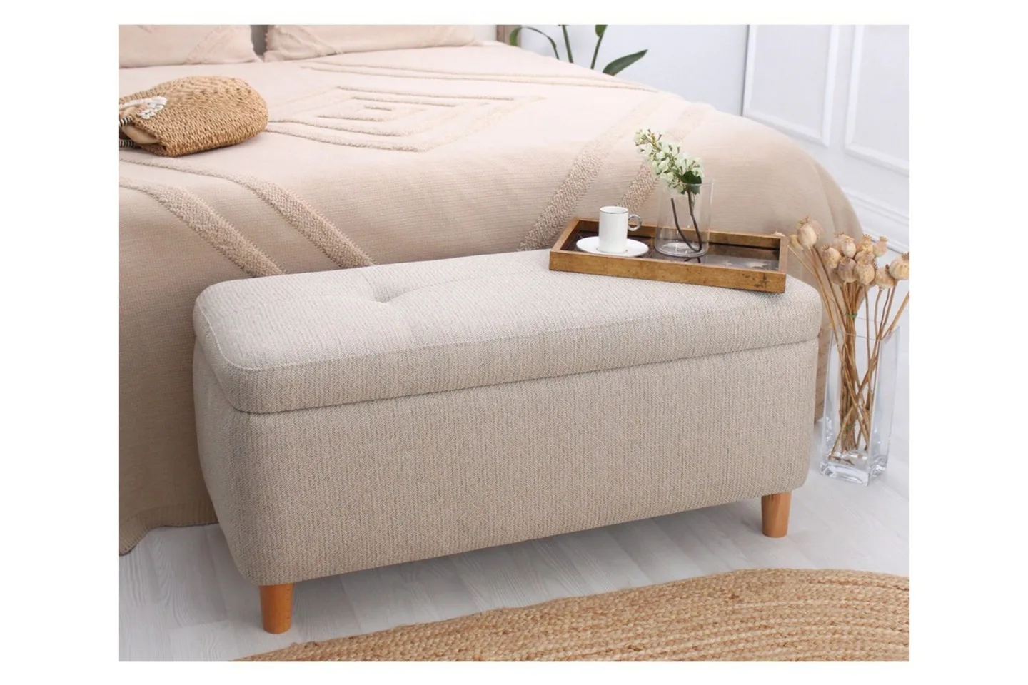 Mansi Sittpuff 100 cm - Beige