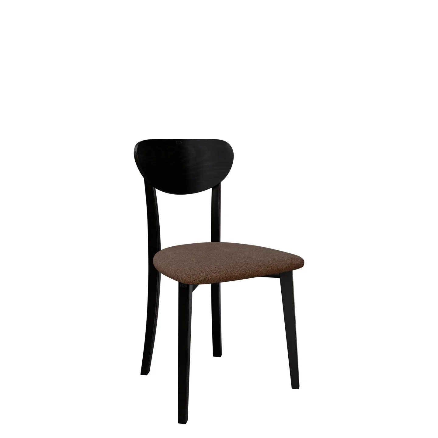 Esher Matstol - svart, brun