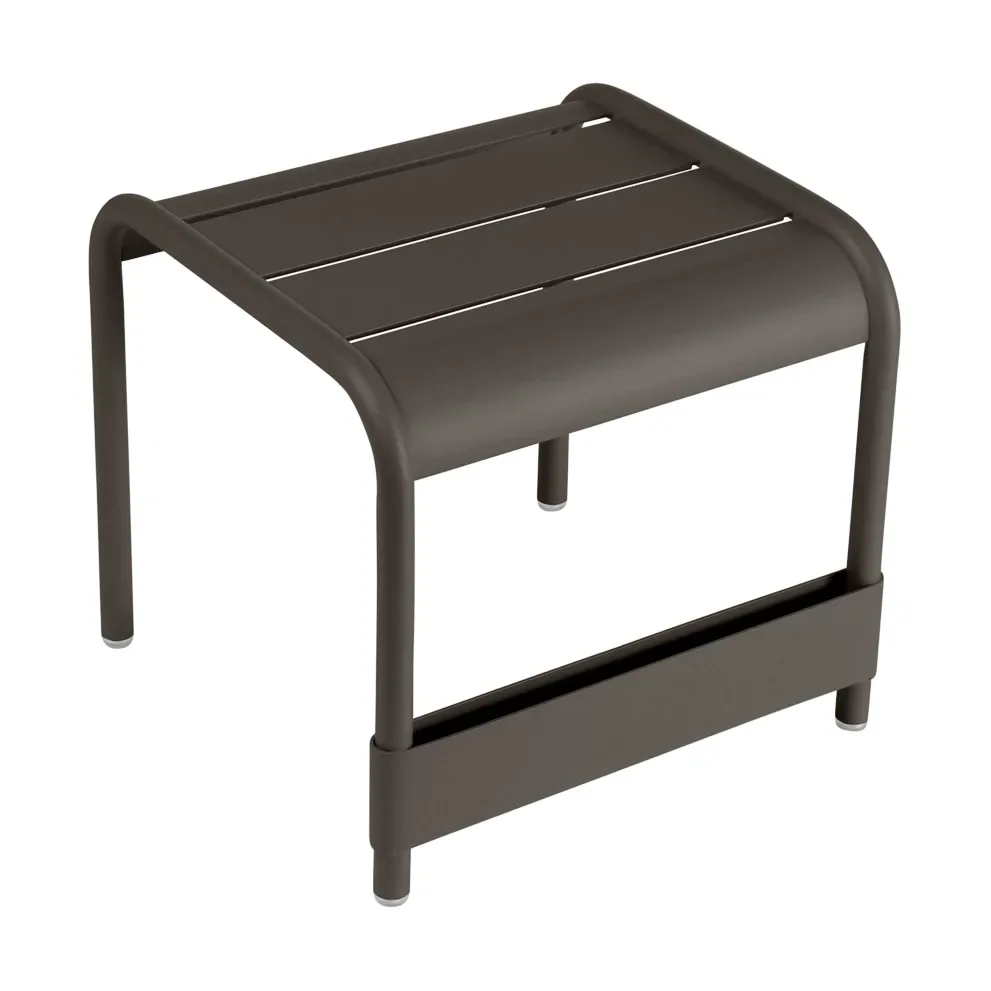 Fermob Luxembourg bord/fotpall Tonka (brun), small