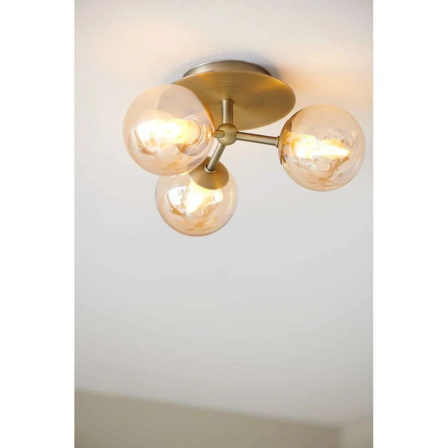 Atom Trio Taklampe Smoke - Halo Design - Stue - Metall
