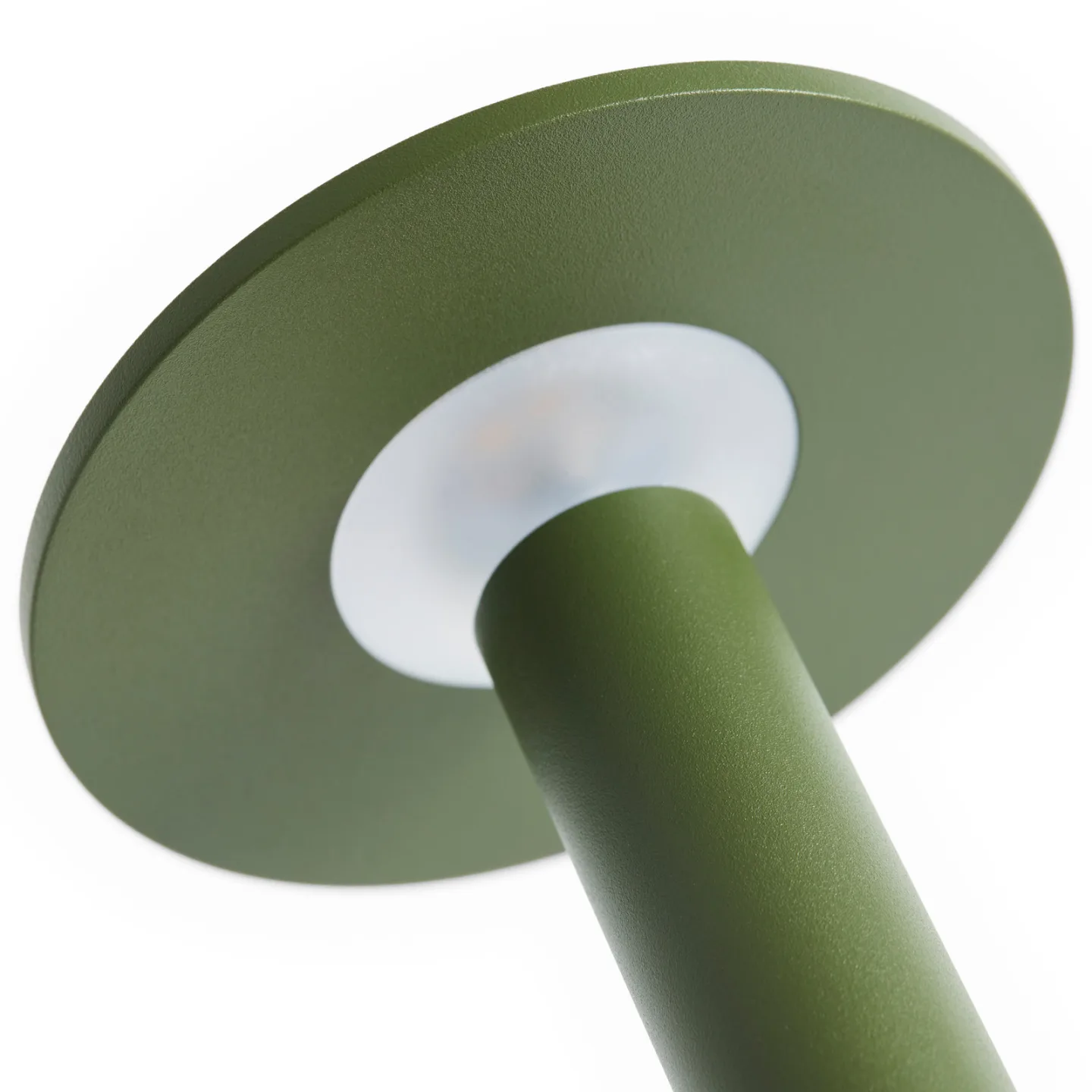 HOST PORTABLE LED-Akku-Tischlampe, olivgrün 22 cm IP44 - HAY - Wohnzimmer - Modern - Aluminium - Mit Schirm