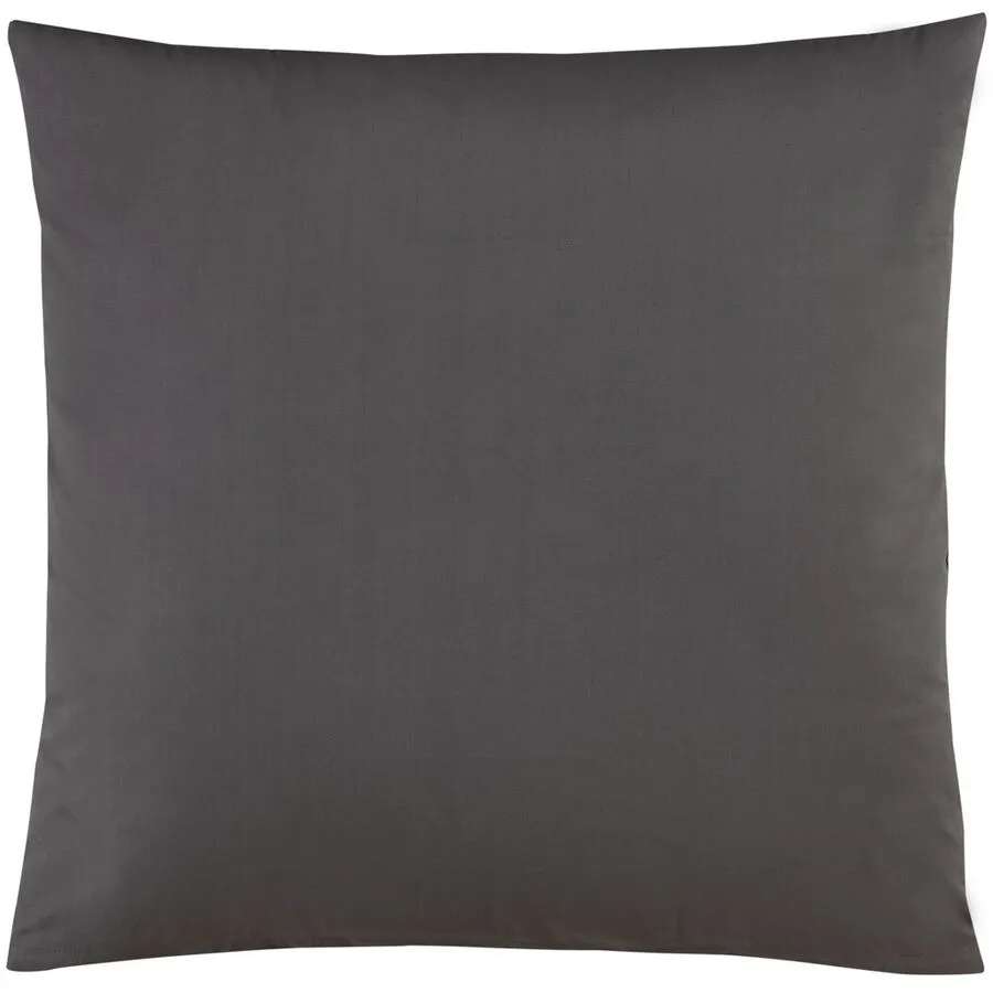Kissenbezug Mia anthrazit Einfarbig Baumwolle B 65 T 65 cm