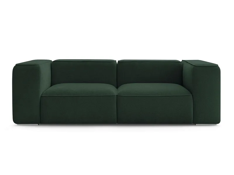 2er Sofa BOBOCHIC ZEPHYR Stoff mit Textur grün