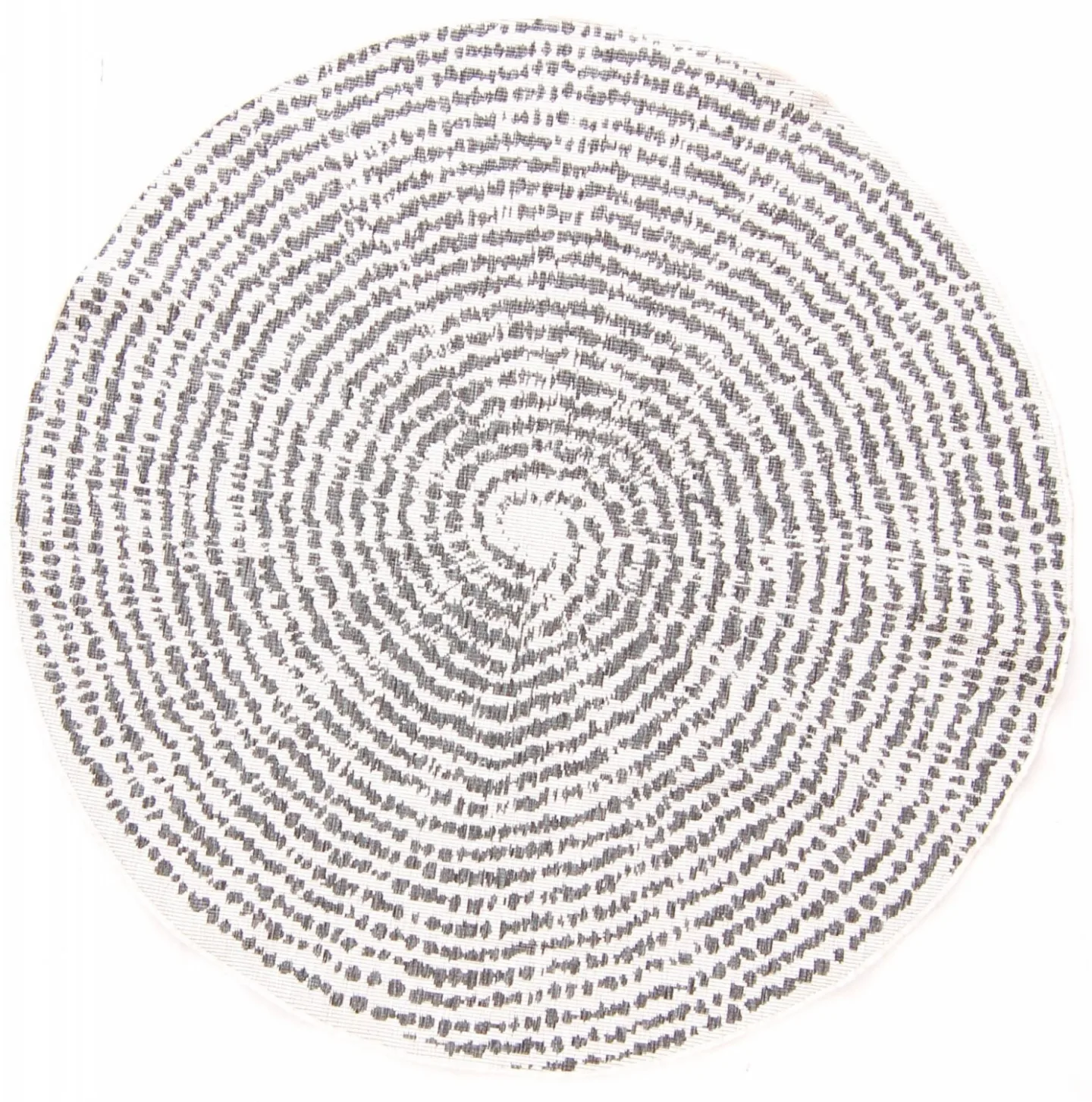 Rundt teppe - Brussels Swirl (grå) (Størrelse: Ø 120 cm)