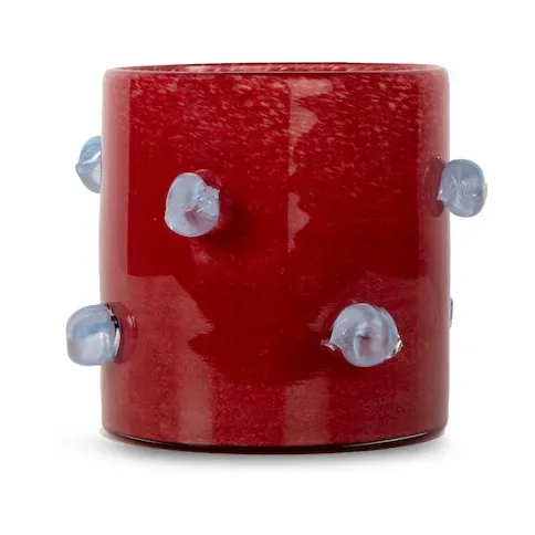 Byon Arlo Laterne M Ø15 cm Weinrot-Hellblau