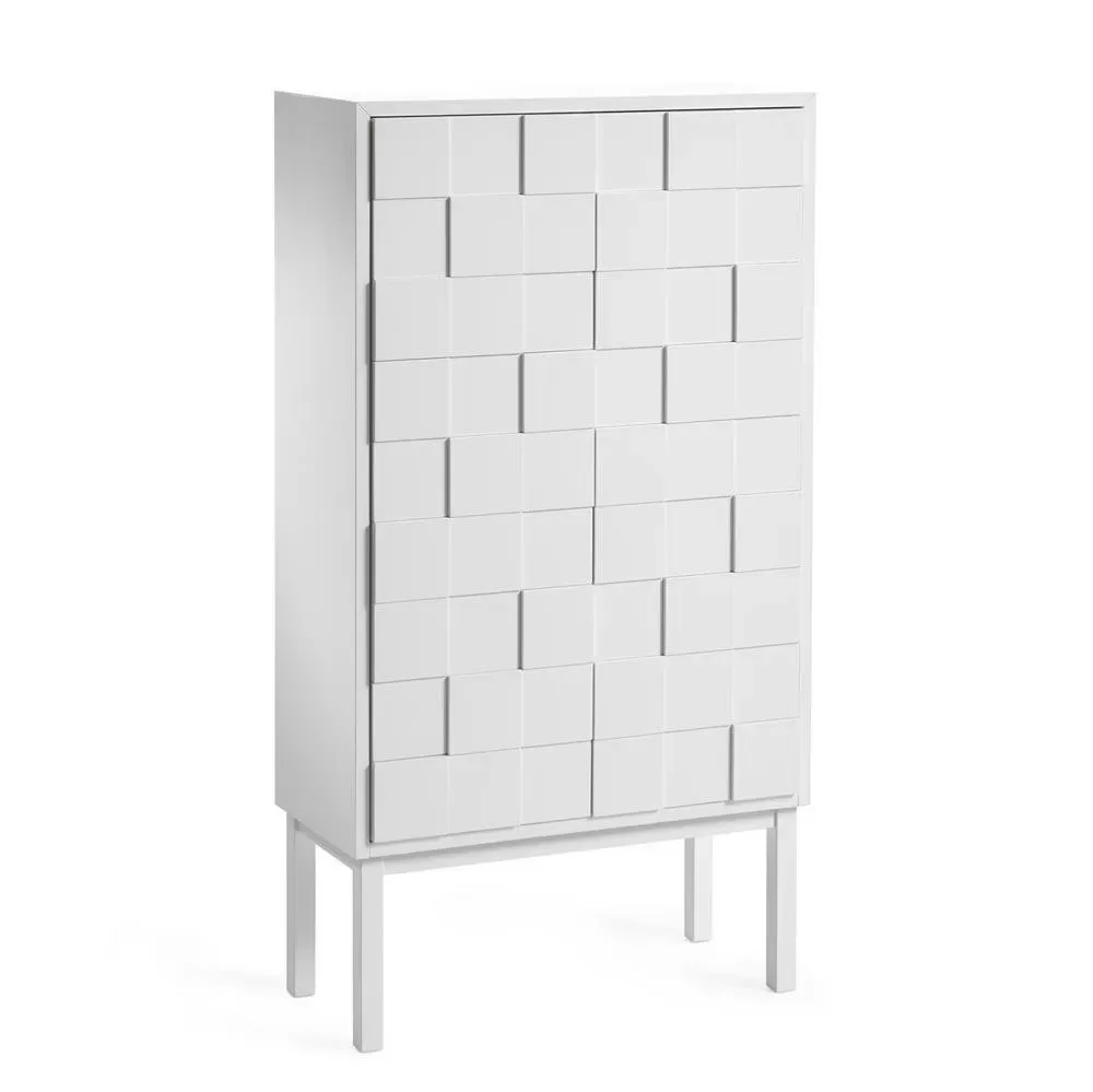 A2 Collect Schrank 2010 weiß-Eiche Weiße Beine