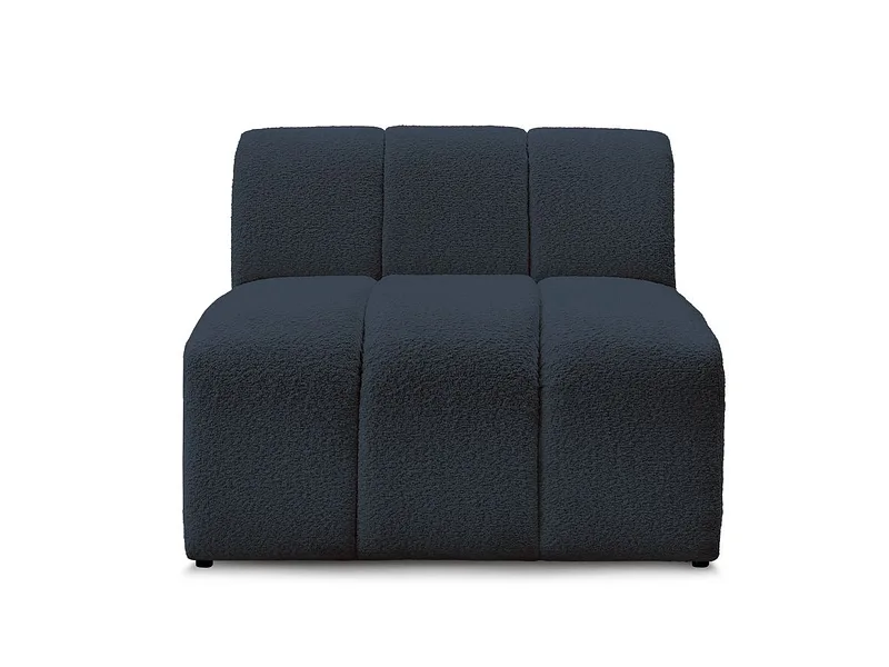 Modulare Sessel für Sofa BOBOCHIC ANNECY Boucle-Stoff dunkelblau