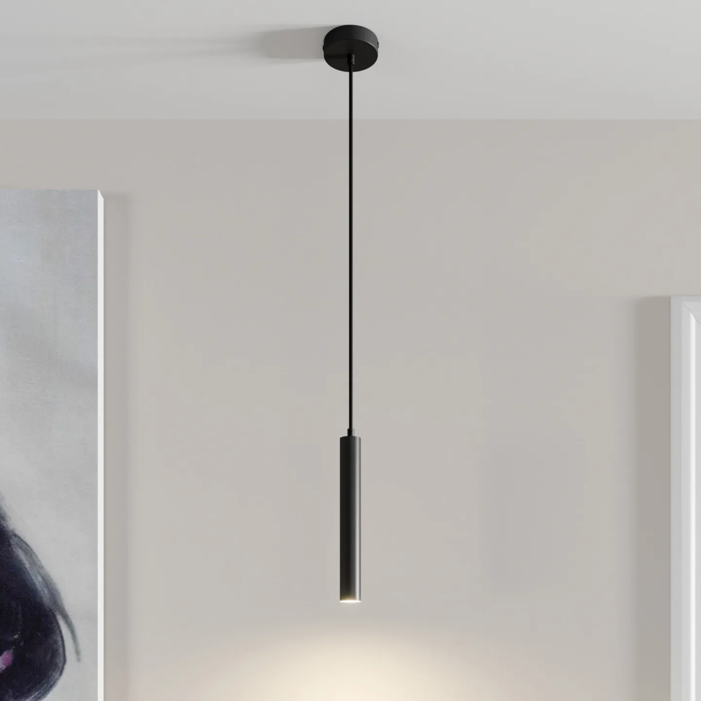 Franka 1 Pendelleuchte Black - Arcchio - Wohnzimmer - Modern - Metall - Einflammig