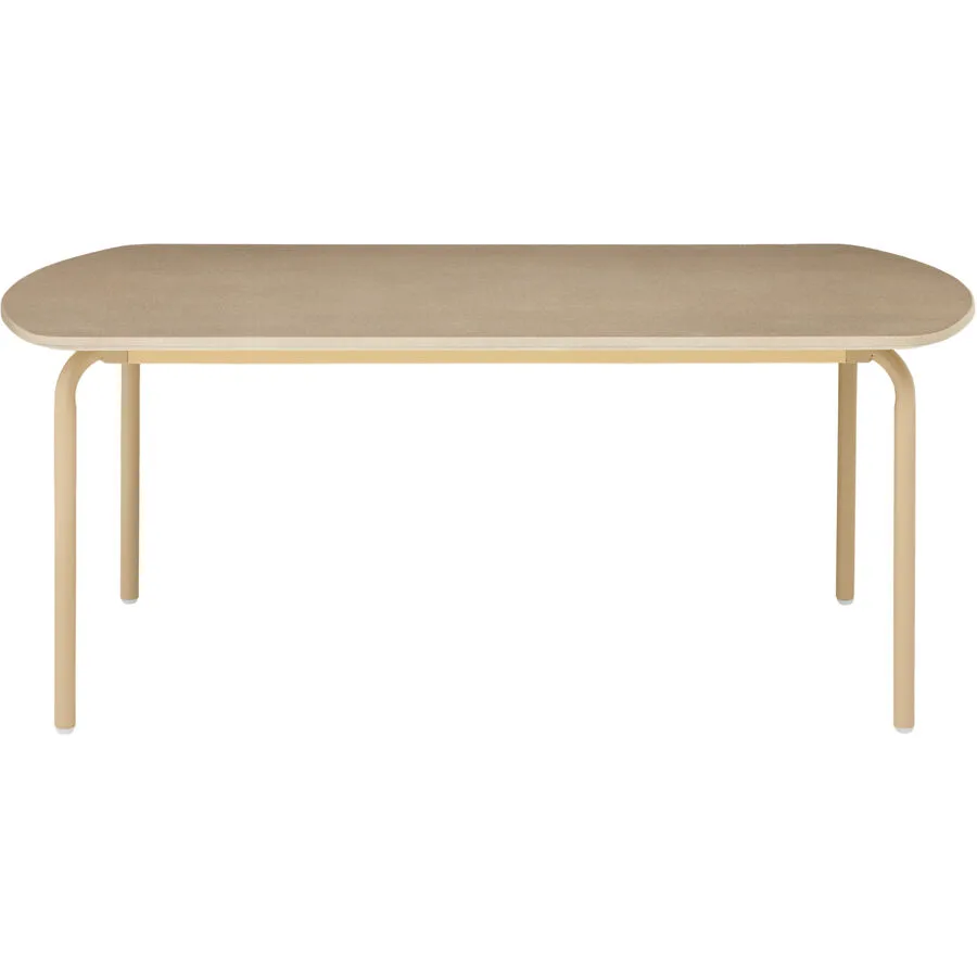Gartentisch Tirana Beige Stahl 100 cm