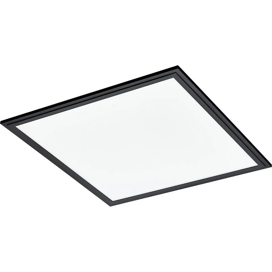 Eglo Deckenlampe Salobrena 1 Schwarz Aluminium 45 cm 5 cm - LED - Lichtfarbe: Helles Neutralweiss - LED Energiesparlampen