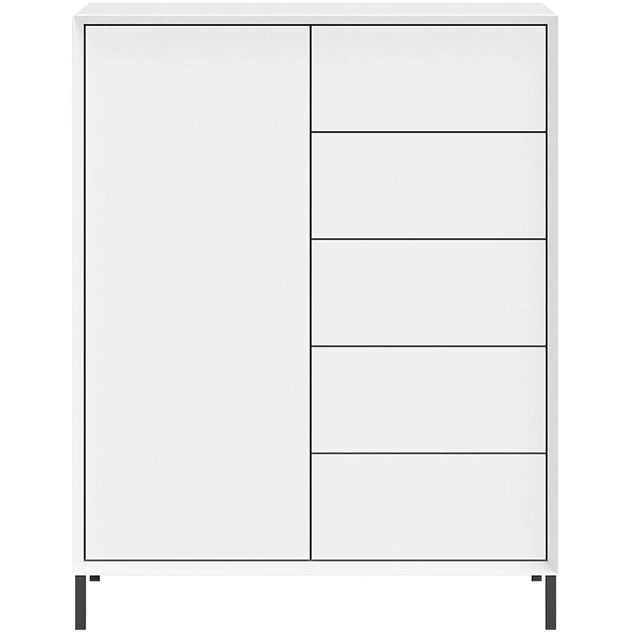 Highboard Sleek Weiss MDF 89 cm 114 cm