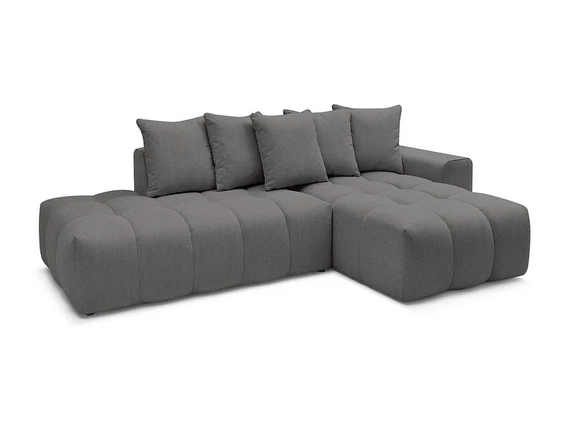 Ecksofa BOBOCHIC MONT-BLANC Stoff chiniert dunkelgrau