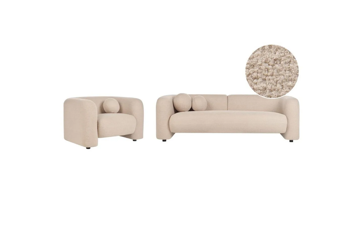 4-sits Soffgrupp Leiren Beige - Beige