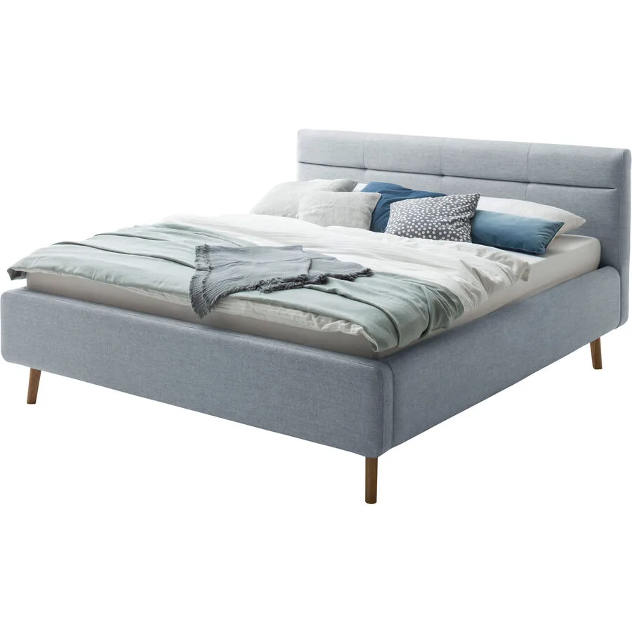 Bett Euvil Hellblau Polyester 160 x 200 cm