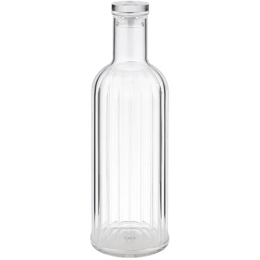 APS Flasche Stripes transparent Glas H 28.5 cm