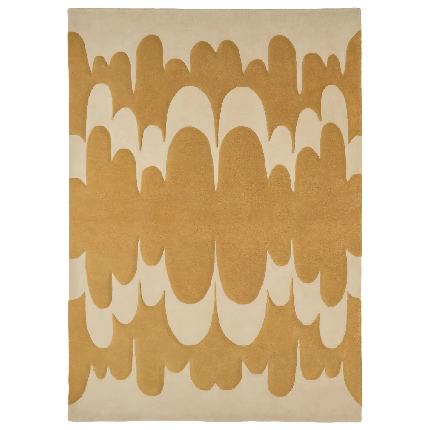 Nanimarquina - LUCIA EAMES ECHO OCHRE 250x350 CM - Ullmattor - Lucia Eames - Gul - Ull
