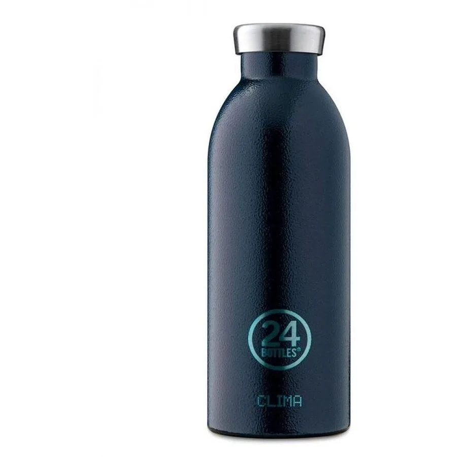 Thermosflasche 24 Bottles Schwarz Edelstahl 20.5 cm - Farbe: deep blue