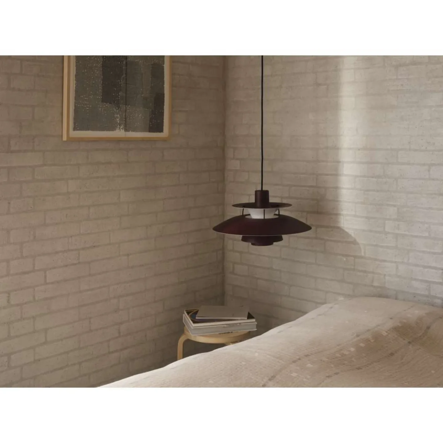 PH 5 300 pendellampe Monochrome Burgundy – Louis Poulsen - Stue - Metall