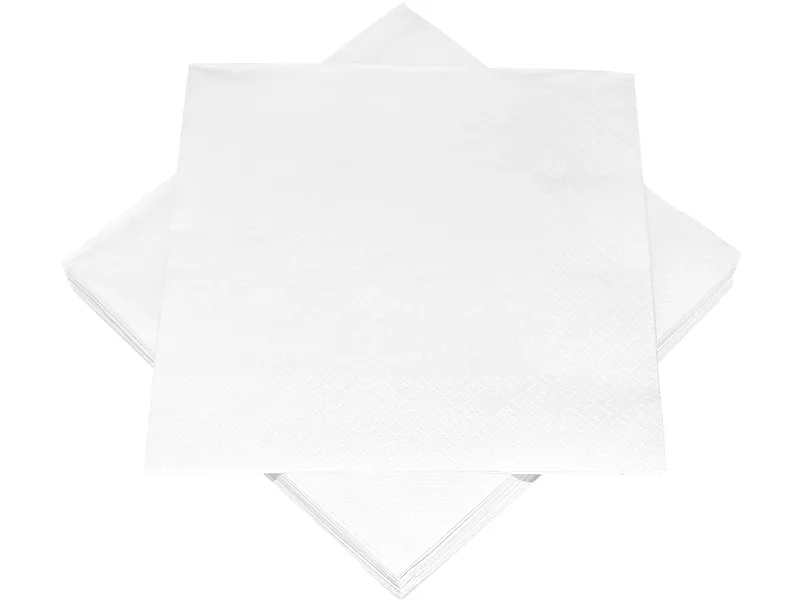 Set 20 Servietten SWAN Papier weiss