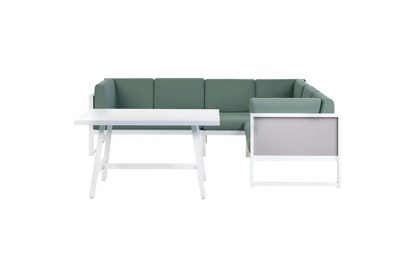 Loungegrupp Castella/Fratte Grön/vit/grå - Grön/vit/grå