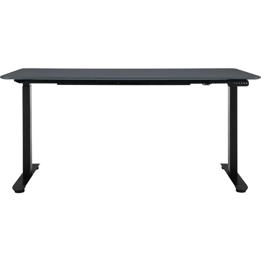 Schreibtisch Lario schwarz MDF Höhenverstellbar B 160 T 80 cm