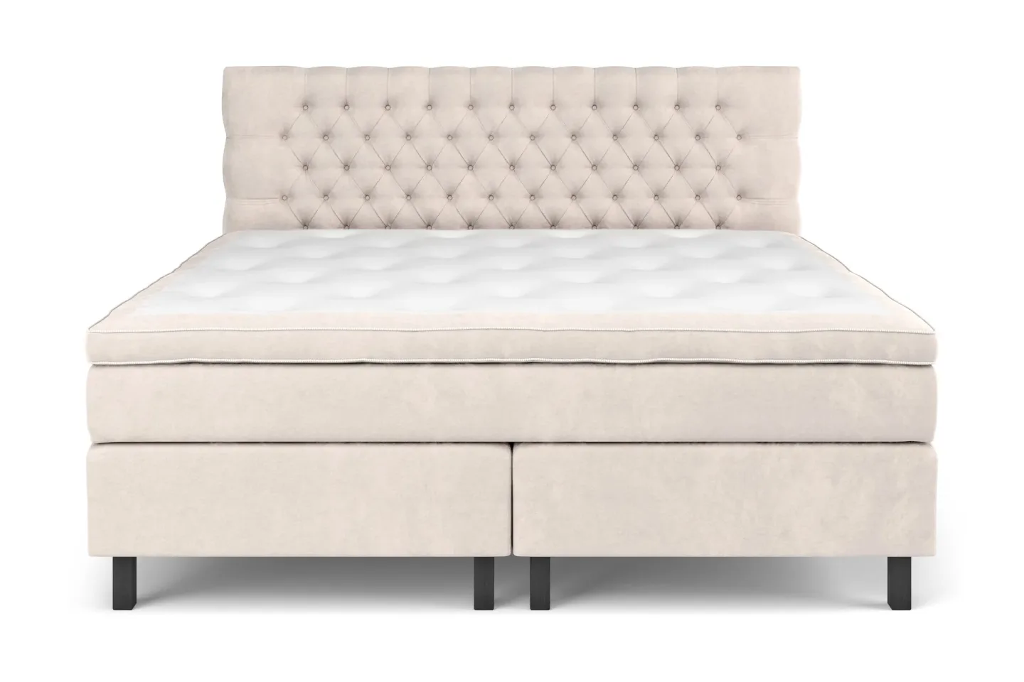 Celine Sängpaket 210x210cm - Beige / Sammet