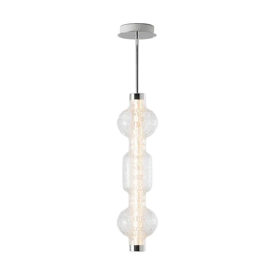 Artemide Alambicco vertikale Pendelleuchte 3 Glaskuppeln