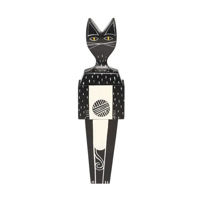 Vitra Wooden Dolls svart/vit, cat, large
