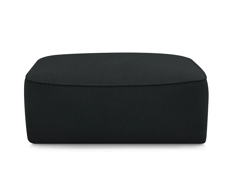 Hocker BOBOCHIC LEOPOLD 90x96x42cm stoff chiniert dunkelgrau