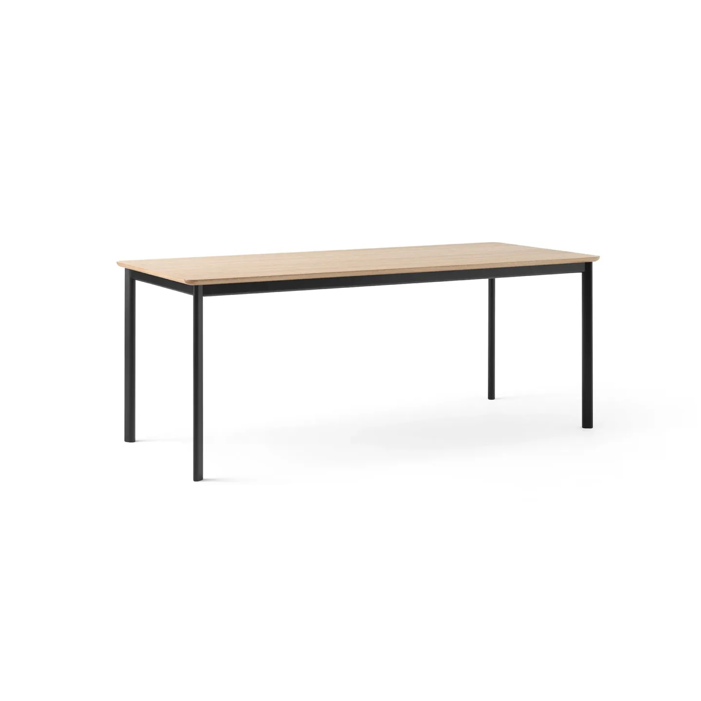 &Tradition Drip HW116 matbord 83x193 cm Black frame-clear lacq. oak