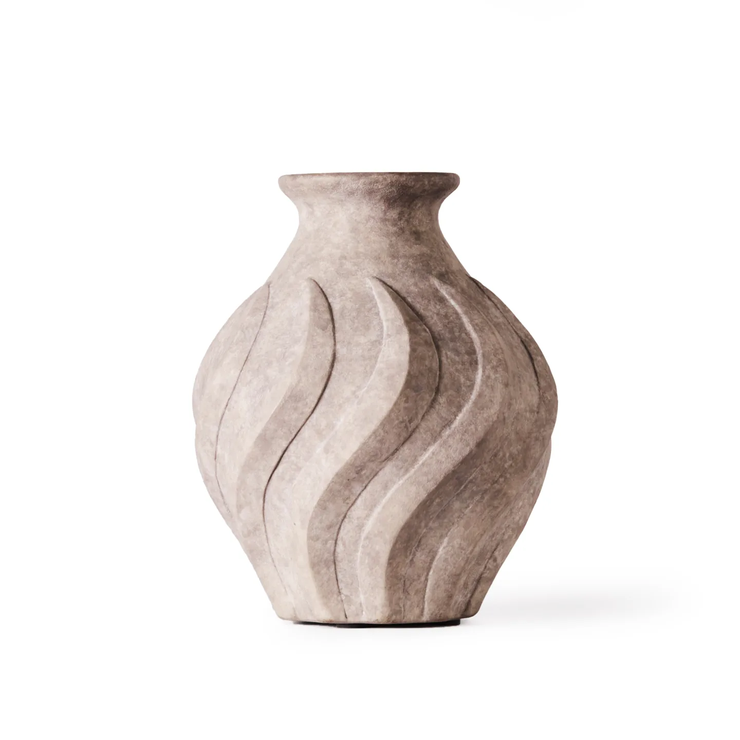 Dusty Deco - Swirl Vase Small, Grey - Vaser - Edin & Lina Kjellvertz - Grå