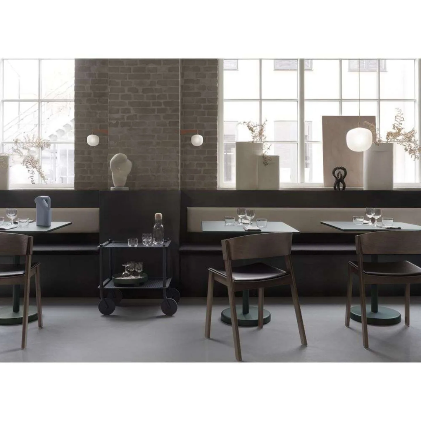 Rime Pendelleuchte Ø18 White - Muuto - Wohnzimmer - Glas