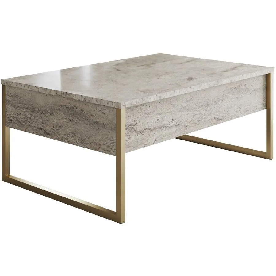 Salontisch Yasam braun/beige Melamin B 90 T 60 cm