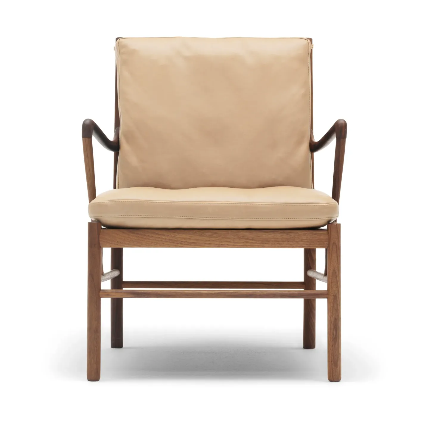 Carl Hansen & Søn OW149 Colonial chair fåtölj Sif 90 läder-oljad valnöt