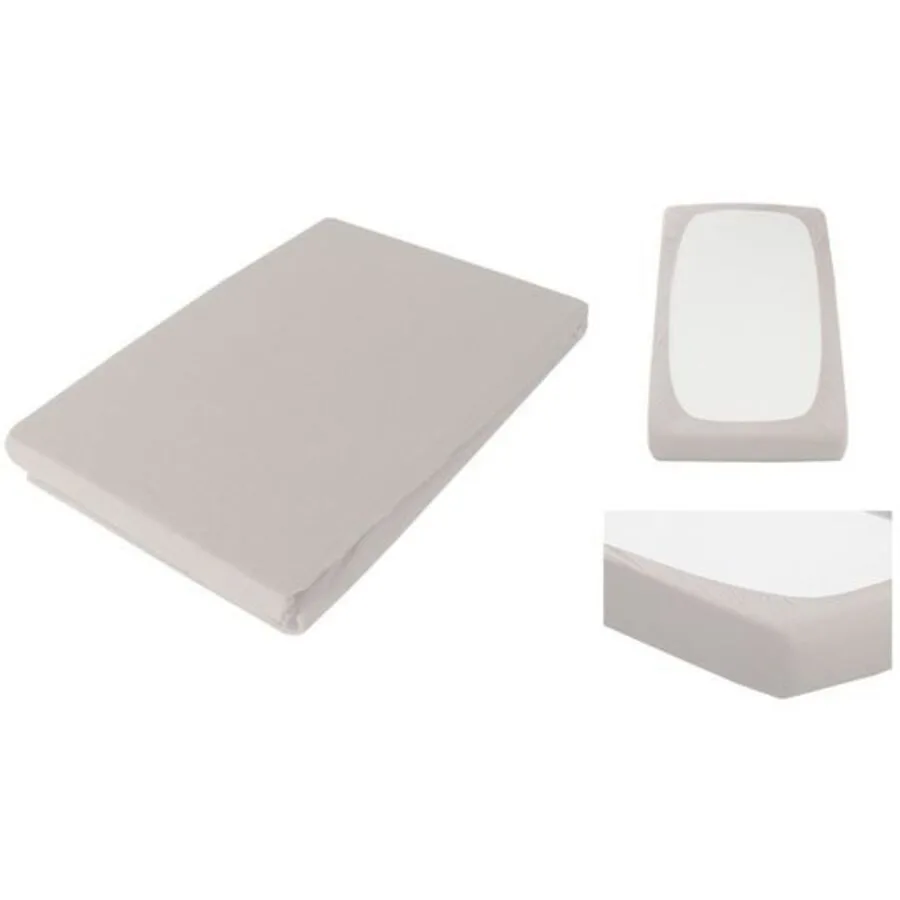 Living Home Fixleintuch Boxspring Premium Silver Baumwolle/Kunstfaser 200 x 200 cm - Material: 97% Baumwolle, 3% Elasthan