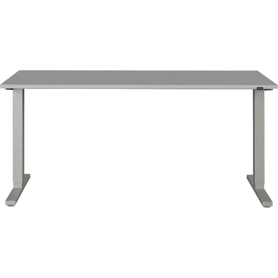 Schreibtisch Gwen lichtgrau MDF B 160 T 80 cm