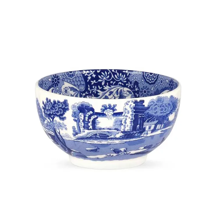 Blue Italian skål blå/vit