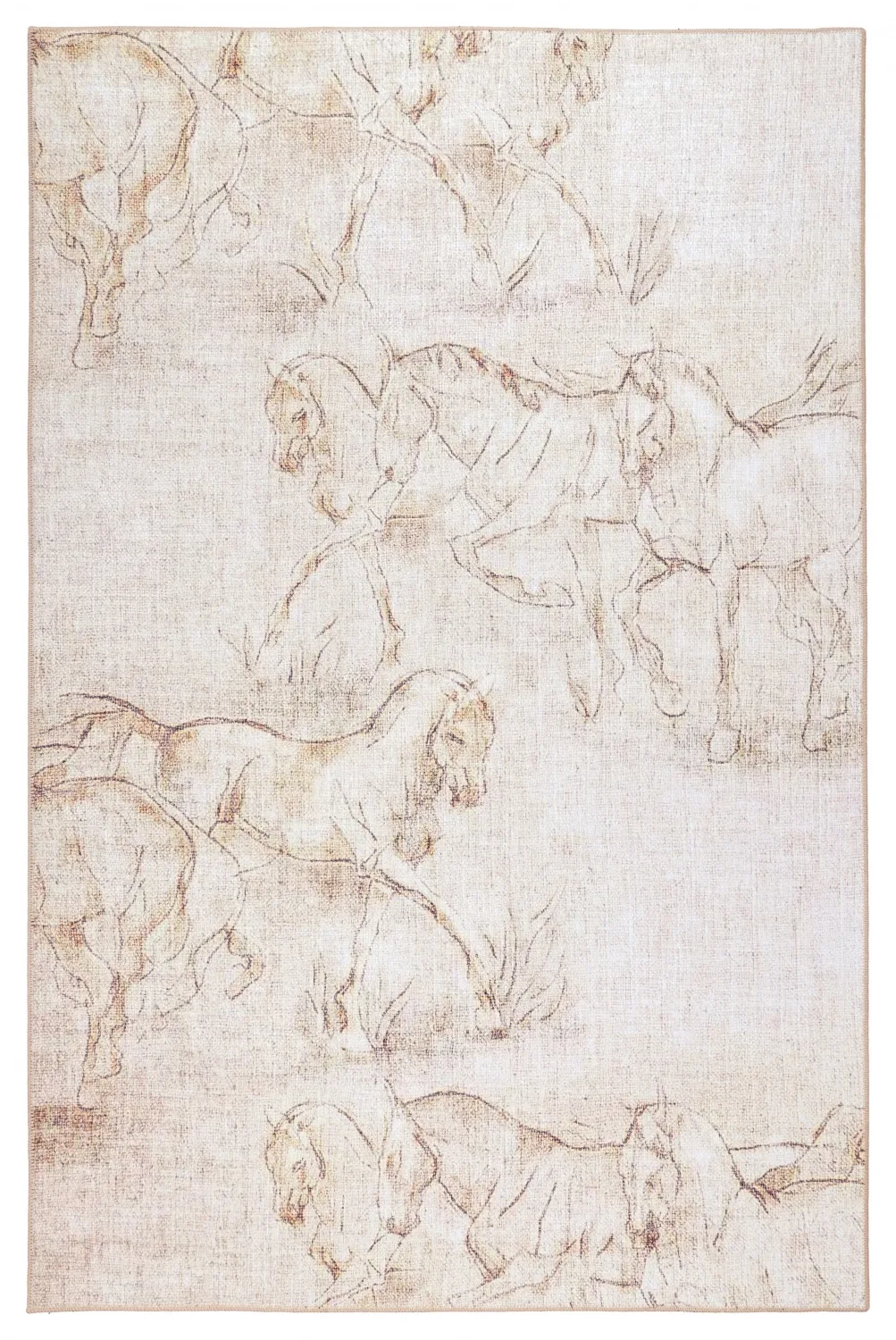 Flatvävd Matta - Orua (creme) (Storlek: 190 x 280 cm)