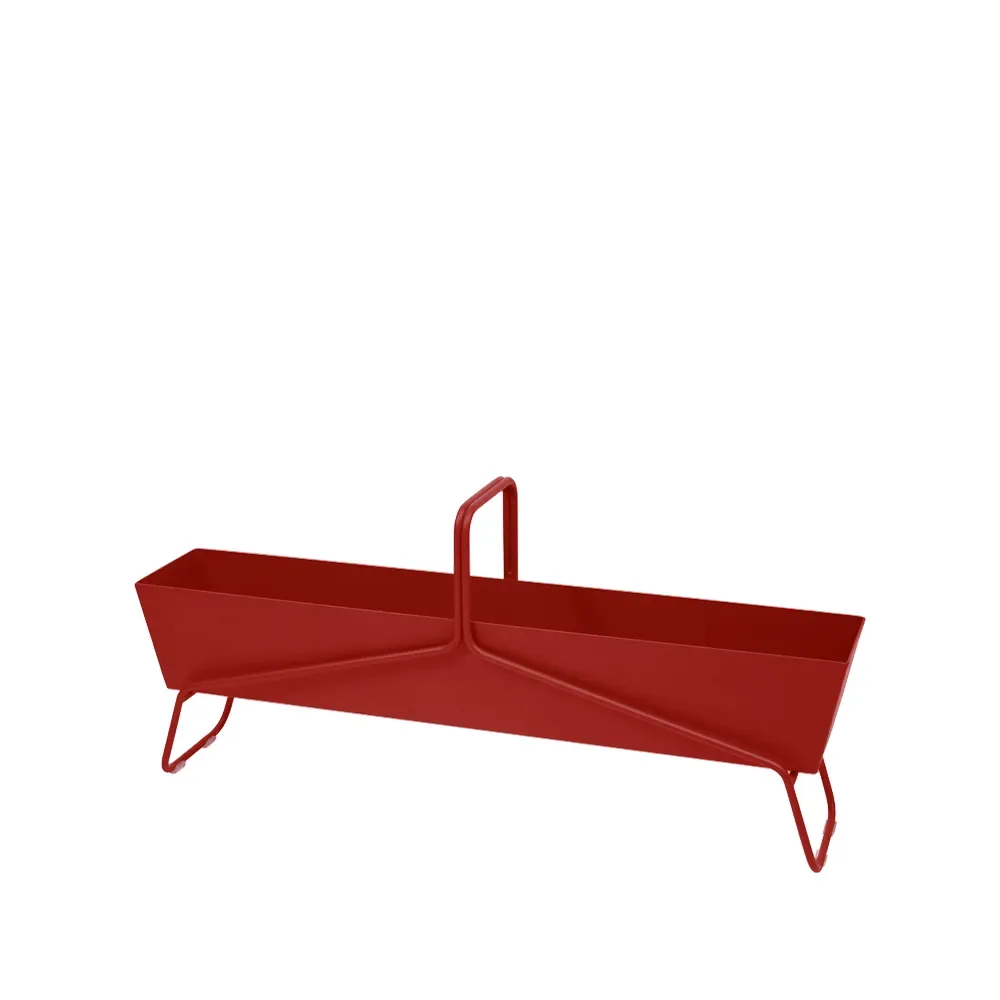 Fermob Basket long planteringsbox Chili (röd)
