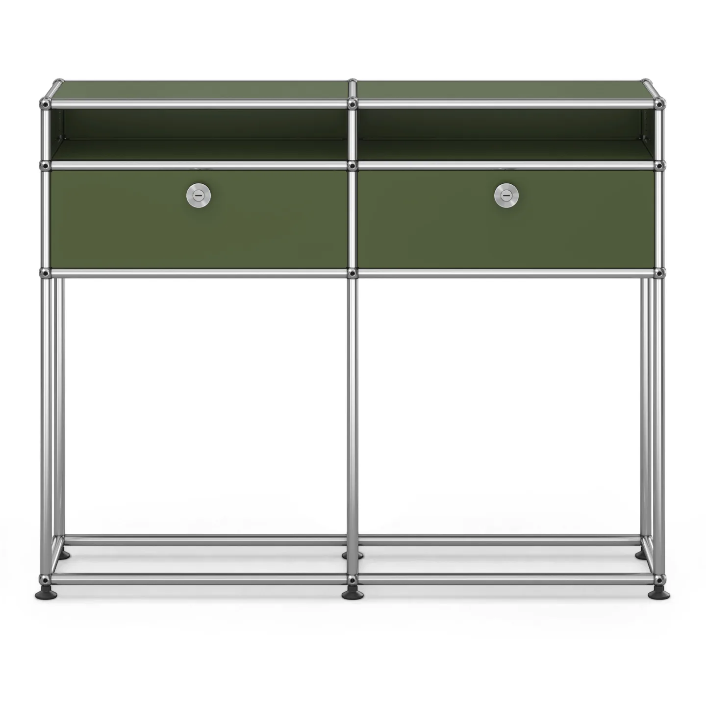 USM - USM Haller M51 Olive Green - Skänkar och sideboards - Fritz Haller & Paul Schärer - Grön - Metall