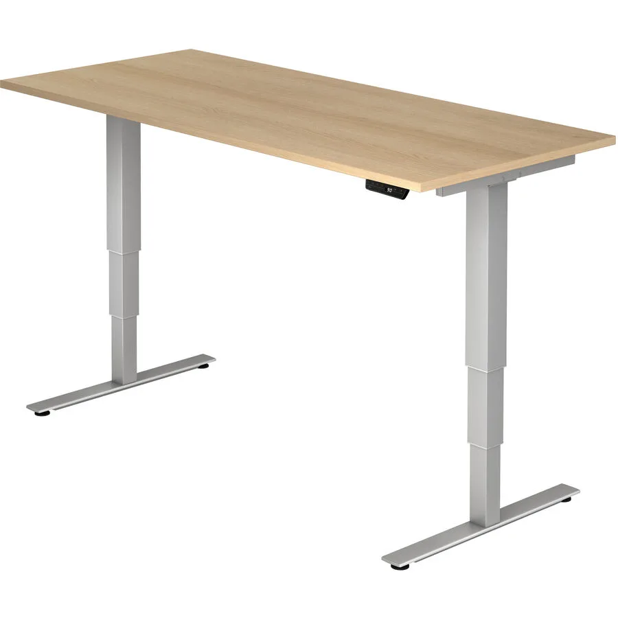 Schreibtisch Office eiche Holzwerkstoff Höhenverstellbar B 180 T 80 cm