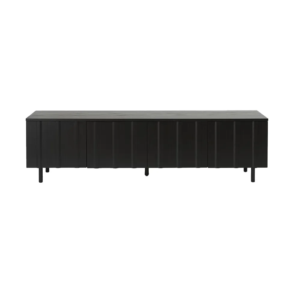 Normann Copenhagen Rib sideboard låg Soft Black