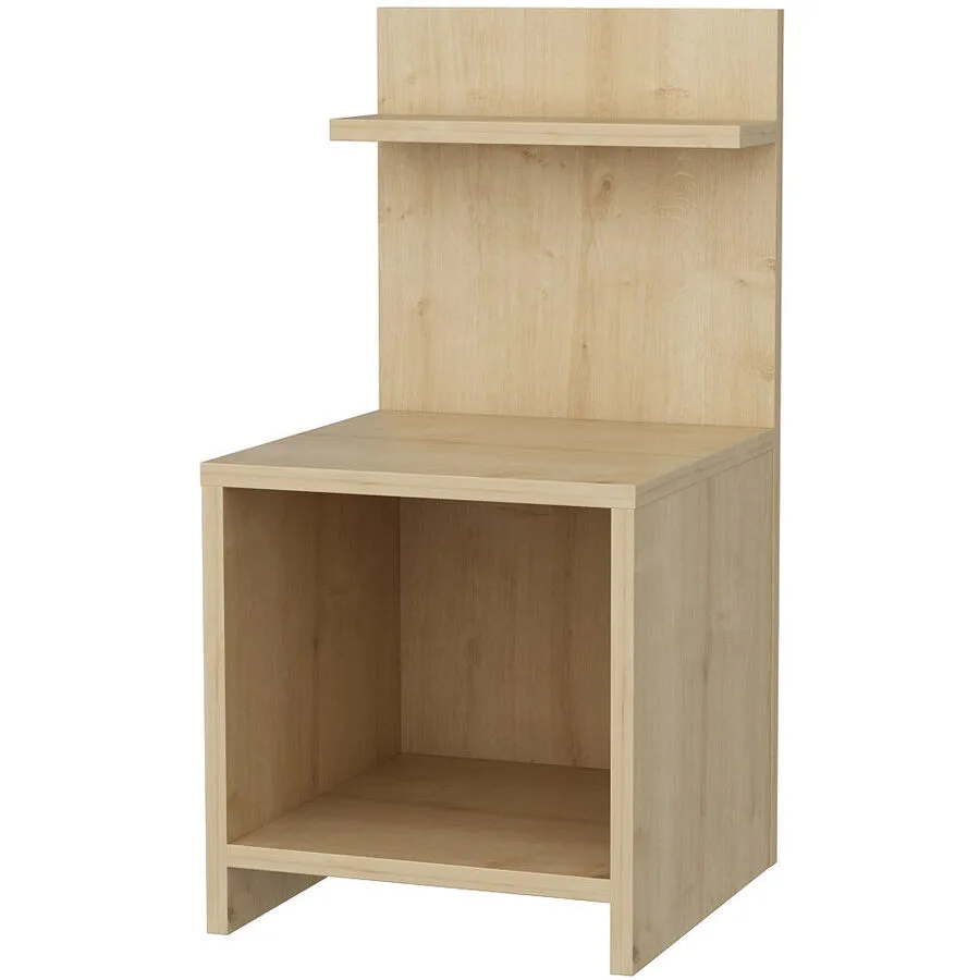 Nachttisch Uyumak eiche Melaminbeschichtete Spanplatte B 35.6 H 72 cm