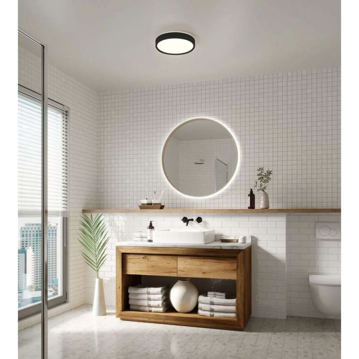 Noxy Deckenleuchte Dim. Black - Nordlux - Badezimmer - Aluminium