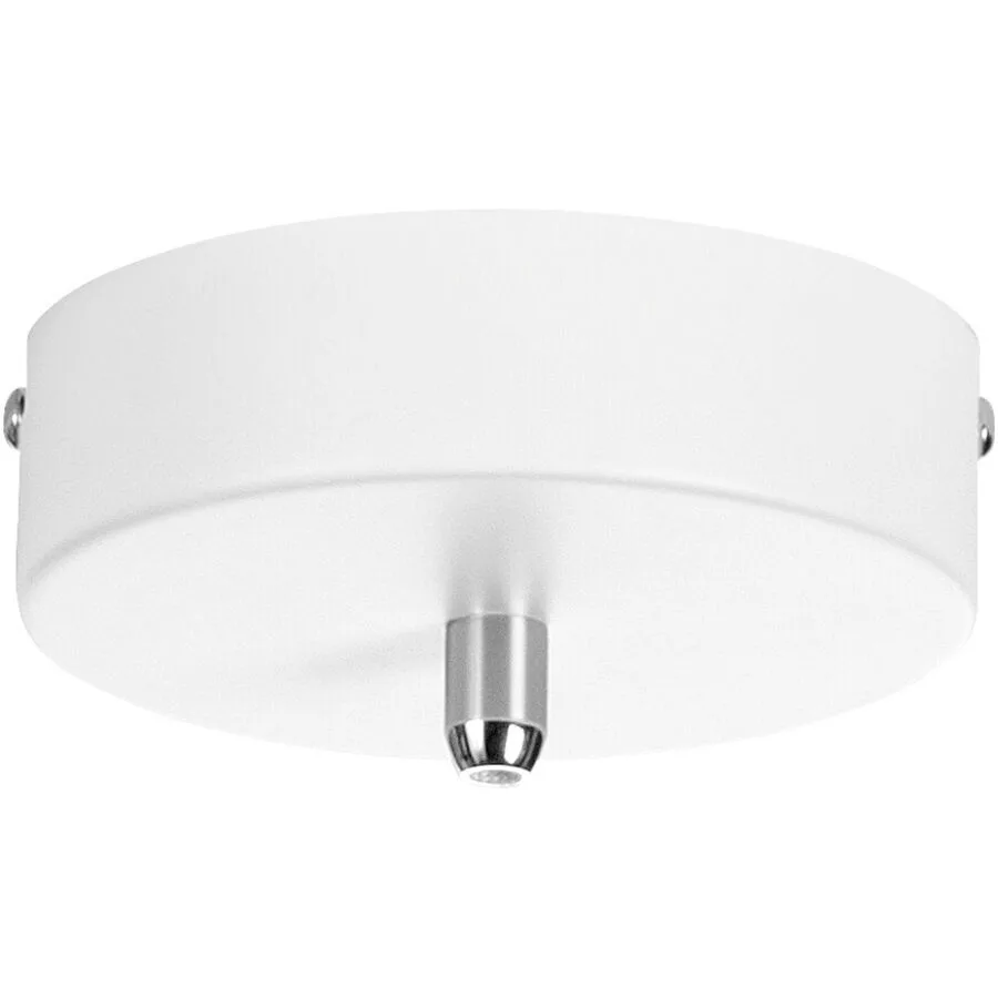 Giberti Luce Baldachin Rosone Weiss Metall 13 cm