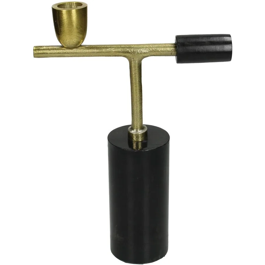 Kerzenständer Kaars schwarz Marmor H 26 cm 1