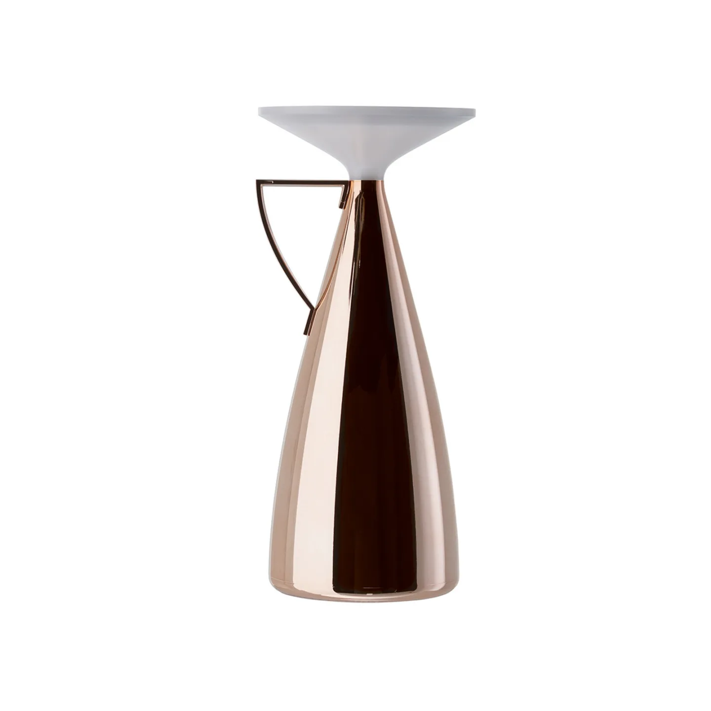 Camomille LED-batteridrevet bordlampe, kobberfarvet, højde 24 cm - Kartell - Stue - Design - Plastik - Med én lyskilde
