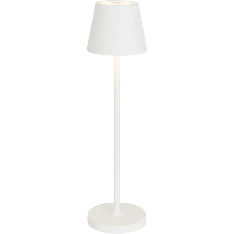 Tischlampe Aline Weiss Aluminium/Kunststoff 7 cm 27 cm - LED - Lichtfarbe: Extra warmweiss - Material: Aluminium, Kunststoff - Tischlampe- LED
